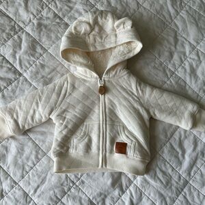 Infant Fleece Zip Up Sweater with Hood